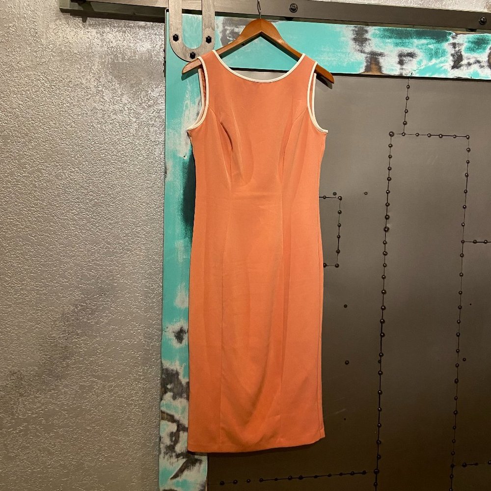 Eva Mendes FishTail Back Midi Dress